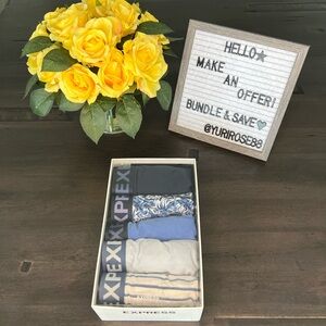 EXPRESS Cotton Boxer Briefs 3 pack size Small Shades of Blue